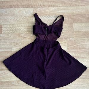 Purple cocktail dress